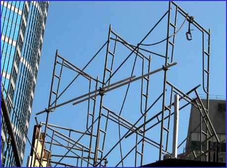 Scaffolding and "C" Clamp